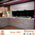 Competitive price high gloss acrylic sheet for kitchen cabinet simple designs from Guangzhou Baineng cabinet factory